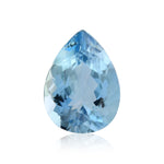 3.55 Carat Blue BRAZILLIAN Pear Aquamarine