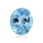 6.82 Carat Blue BRAZILLIAN Oval Aquamarine