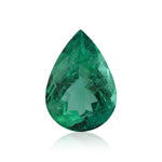 9,49 Karat grüner kolumbianischer birnenförmiger Smaragd CD