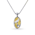 Destiny Fancy Intense Yellow Pave Pendant