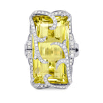 Extraordinaire Belle Citron - Lemon Quartz Diamond Ring