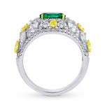 Emerald & Diamond Dress Ring