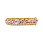 Couture Pink and Canary Yellow Diamond Bangle
