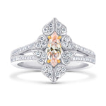 Floral Pave Diamond Dress Ring