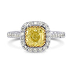 Micro-prong Halo Diamond Ring Setting