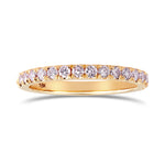 Fancy Light Pink Diamond Half Eternity Ring