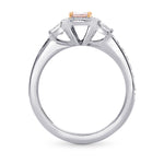 Argyle Fancy Purplish Pink Princess Diamond Engagement Ring