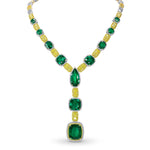 Extraordinary Emerald & Yellow Diamond Necklace