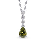 Chameleon Pear Diamond Drop Pendant