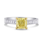 Solitaire Ring Setting with Princess Side Diamonds