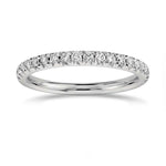 French Pave Diamond Half-Eternity Band Ring