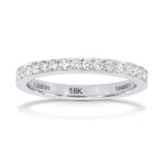 خاتم من الماس بنمط "هالف إيترنيتي" ذو تصميم مغلق