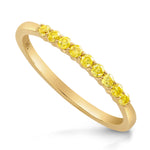 Fancy Intense Yellow Diamond Band Ring