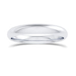 Comfort Fit Domed Wedding Band-3.0MM