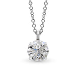 Round Solitaire Diamond Pendant