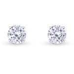 Round Brilliant Diamond Stud Earrings