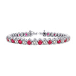 Diamond & Ruby Tennis Bracelet