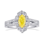 Fancy Intense Yellow Diamond Dress Ring