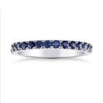 Sapphire Half-Eternity Band Ring