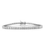Round White Diamond Tennis Bracelet