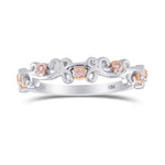 Fancy Pink Brilliant Cut Band Ring