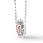 Pink Diamond Filigree Pendant