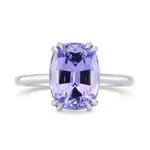 Natural Blue Tanzanite Solitaire Ring