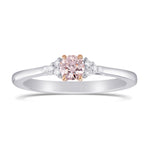 Light Pink Round Diamond Accent Ring