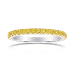 Full Eternity Fancy Intense Yellow Diamond Band
