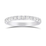 Platinum Diamond Half Eternity Wedding Ring