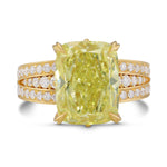 Fancy Intense Yellow Cushion Extraordinary Diamond Ring