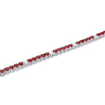 Diamond & Ruby Tennis Bracelet