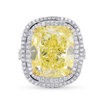 Extraordinary Large Double Halo Ring Setting