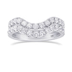 Custom Contoured Diamond Band Rings