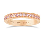Fancy Light Pink Round Brilliant Band