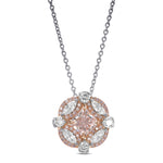 Extraordinary Fancy Light Pink Radiant Diamond Pendant