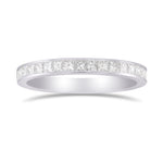 Princess Diamond Half Eternity Wedding Ring