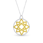 Vivid Yellow and Collection Color Pave Pendant