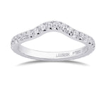 Contoured Eternity Diamond Wedding Band