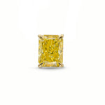 Fancy Intense Yellow Radiant Diamond Solitaire Pendant