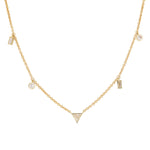 Mixed Shape Diamond Necklace
