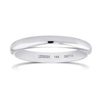 Comfort Fit Domed Wedding Band
