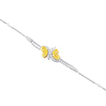 Fancy Intense Yellow Pear shape Diamond Couture Bracelet
