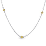 Fancy Yellow Brilliants Diamond Necklace