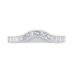 Princess Shape Diamond Wedding Band