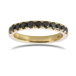 Black Diamond Wedding Band Ring