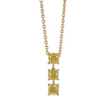 Fancy Yellow Cushion Drop Pendant