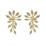 Light Yellow Marquise Couture Diamond Earrings
