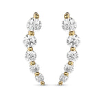 Colorless Round Brilliant Diamond Earrings