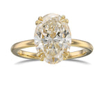 Oval Solitaire Diamond Ring